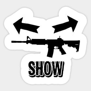 Gun Show Power lifting Sticker